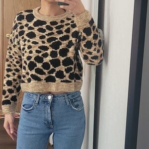 Topshop Leopard Print Women's Sweater